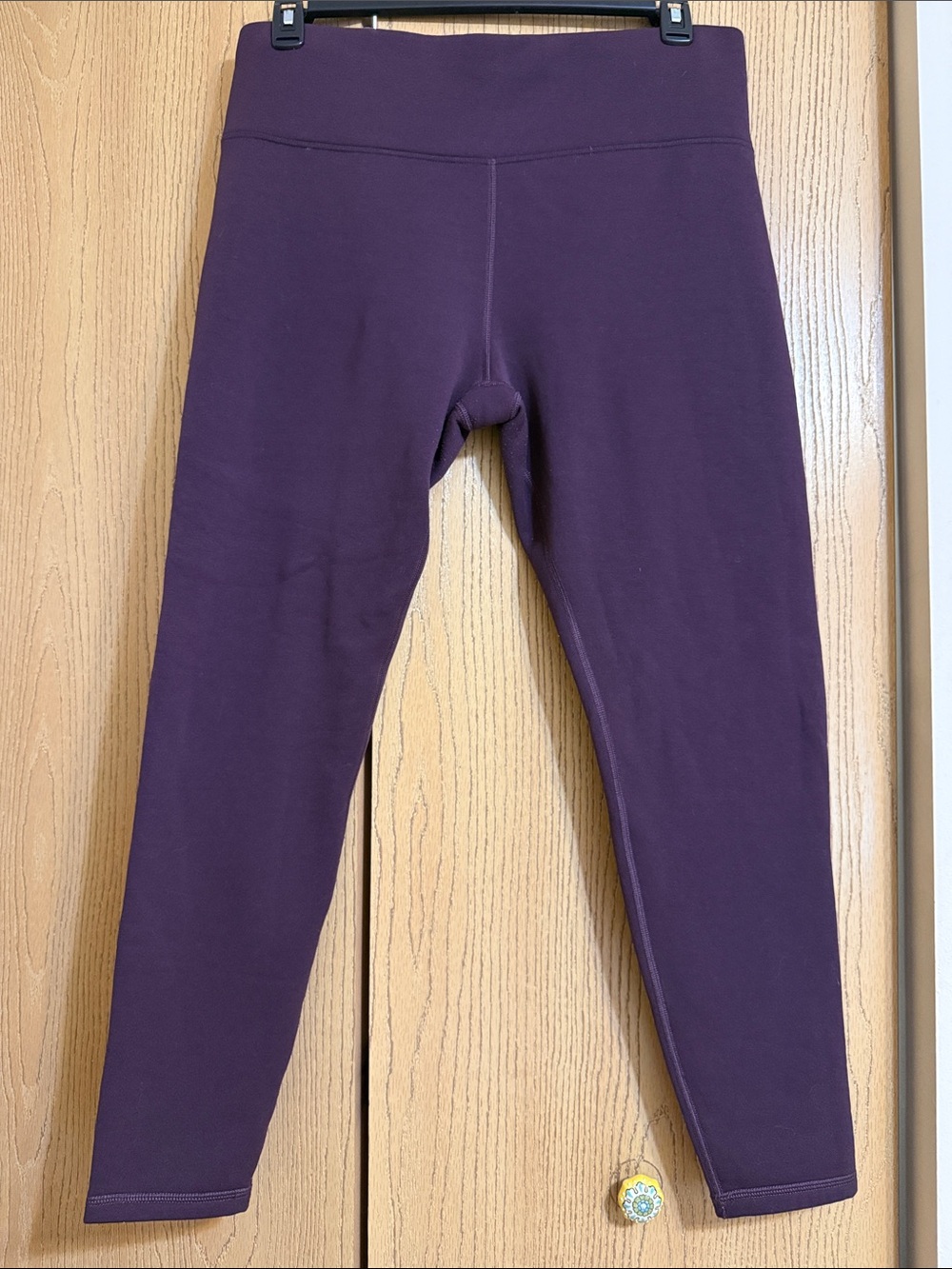 ATHLETA purple fleece tights